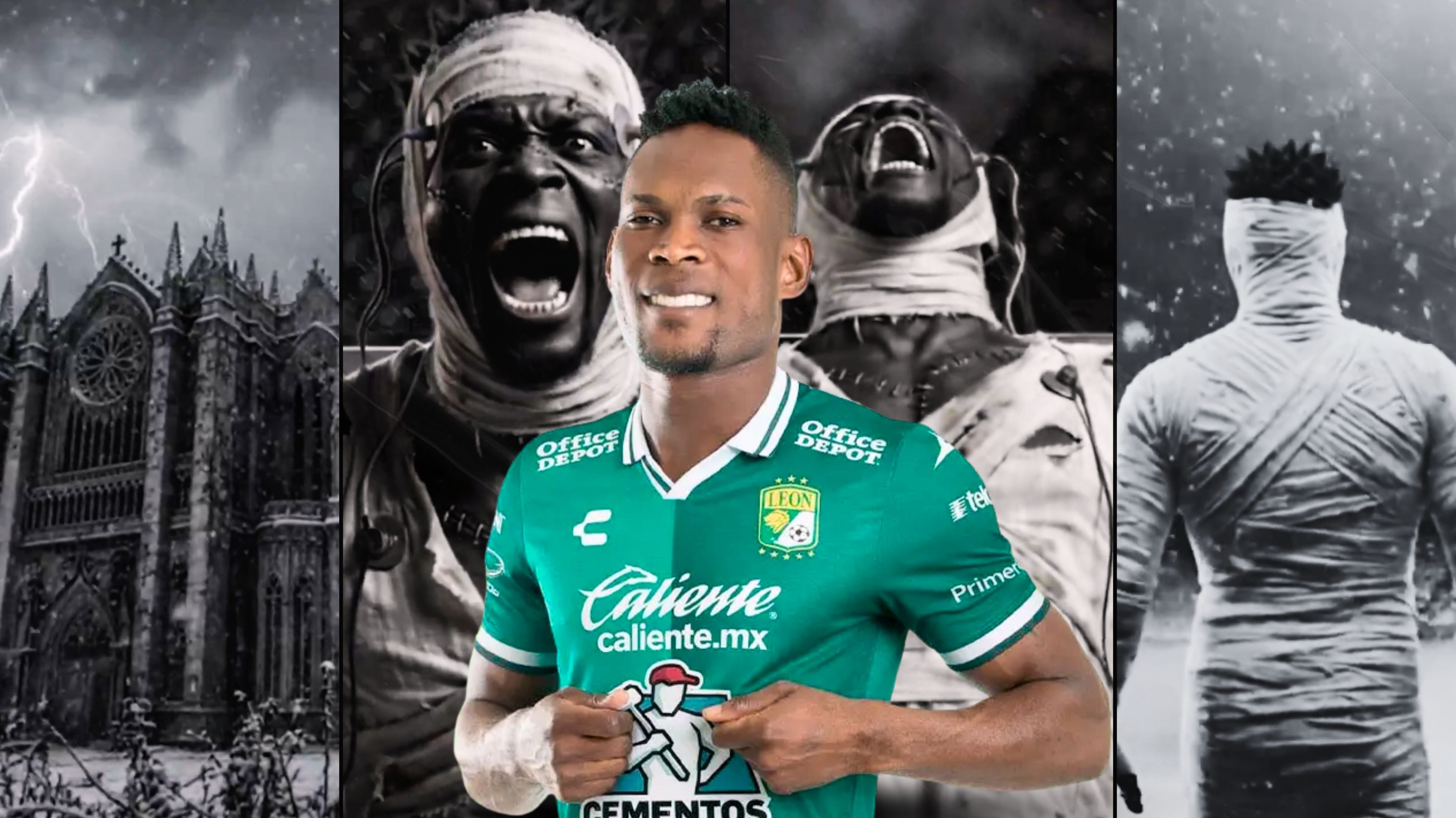 ¡Es cine! Club León presenta a sus 4 refuerzos comandados por Diber Cambindo