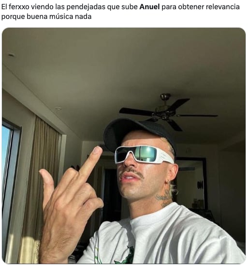 Memes tunden a Anuel AA por tirarle de nuevo a Feid