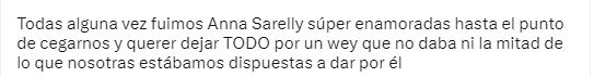 Llaman 'tibio' a Tor, el exnovio de Anna Sarelly.