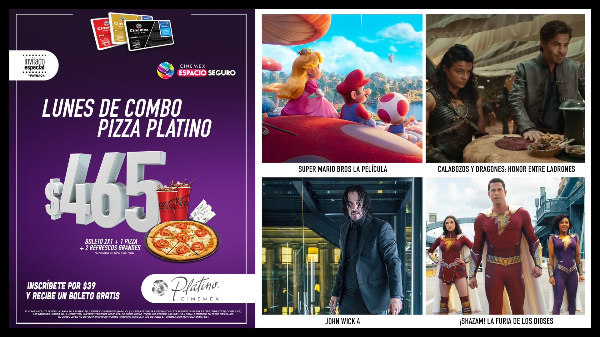 Lunes de Combo en Cinemex