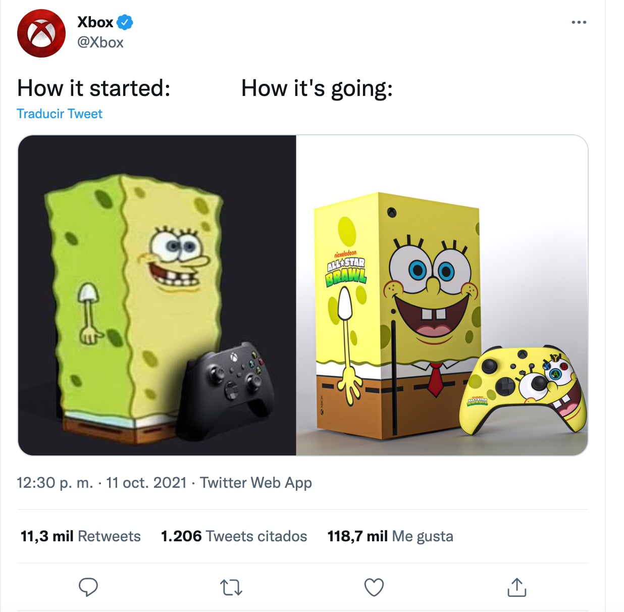 Xbox Series X consola edición especial de Bob Esponja
