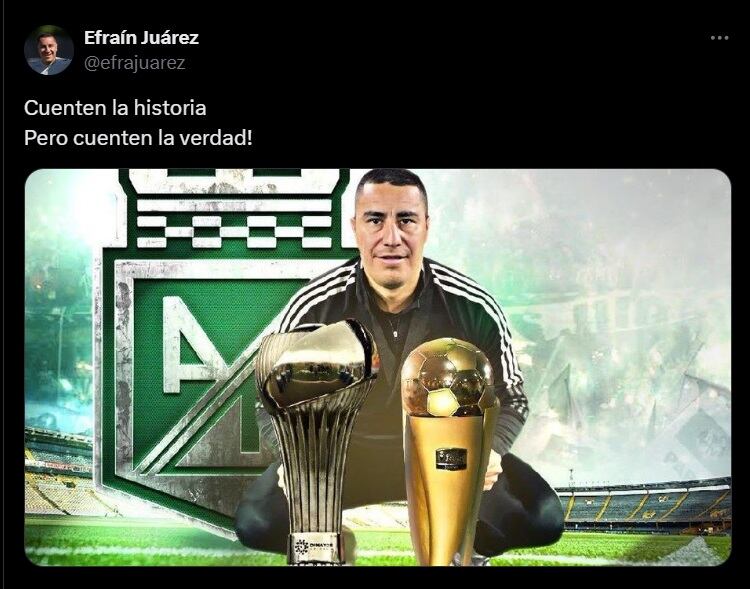 Mensaje de Efraín Juárez
