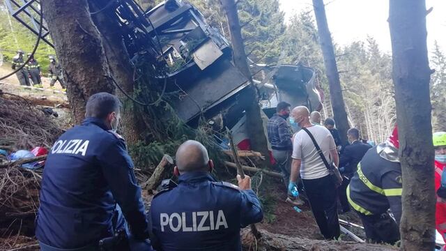 Caída de teleférico.