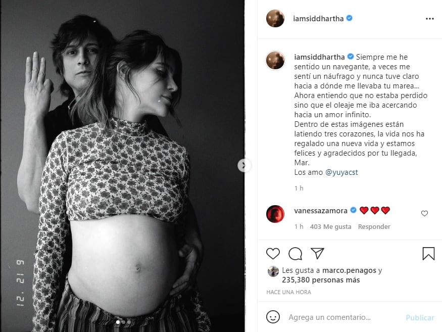 Siddhartha revela que será papá