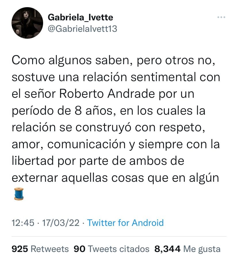 Tuit, Gabriela Sandoval