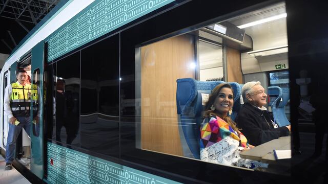 Andrés Manuel López Obrador, presidente de México puso en marcha el segundo tramo del Tren Maya de Cancún a Palenque