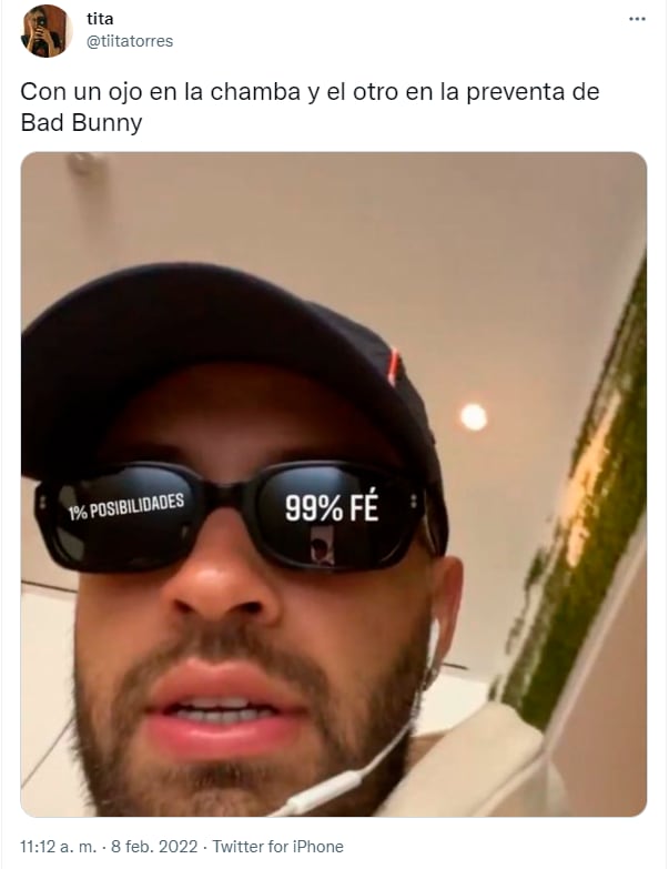 Memes sobre la fila virtual del concierto de Bad Bunny en México
