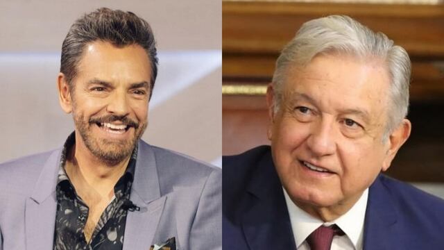 Eugenio Derbez y AMLO.