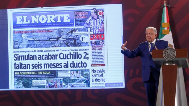 AMLO asegura que acueducto El Cuchillo 2 ya está terminado