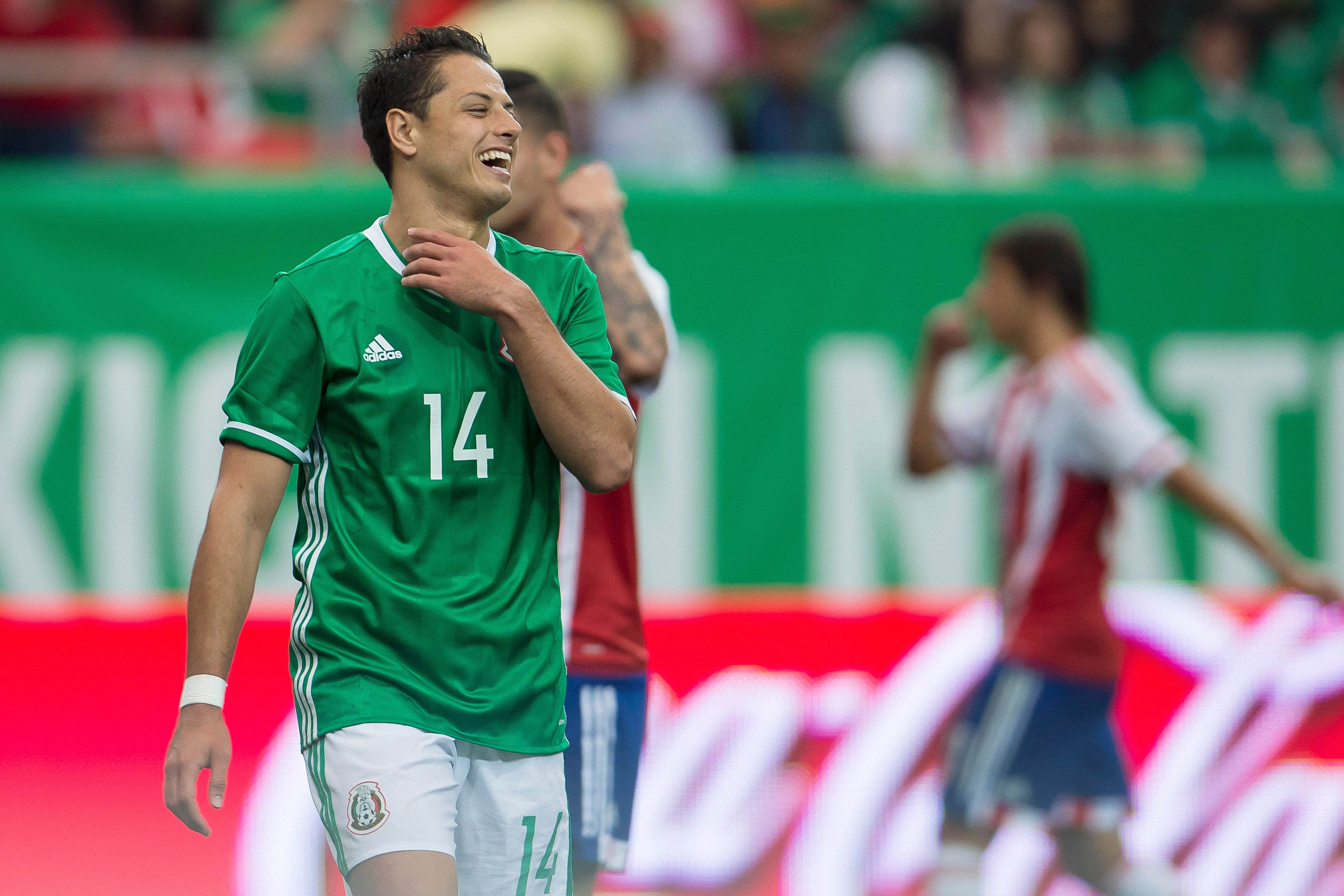 Chicharito Hernández con la Selecciópn de futbol de México