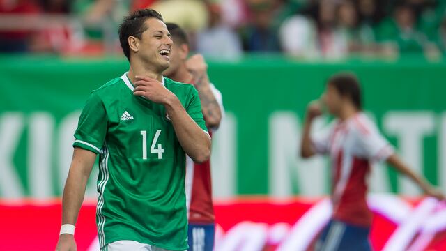 Chicharito Hernández con la Selección de futbol de México