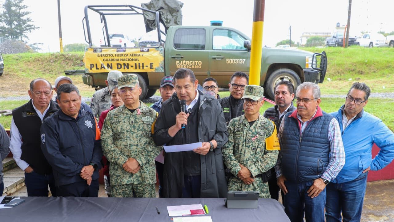 Puebla refuerza acciones de emergencia tras lluvia en la Sierra Norte