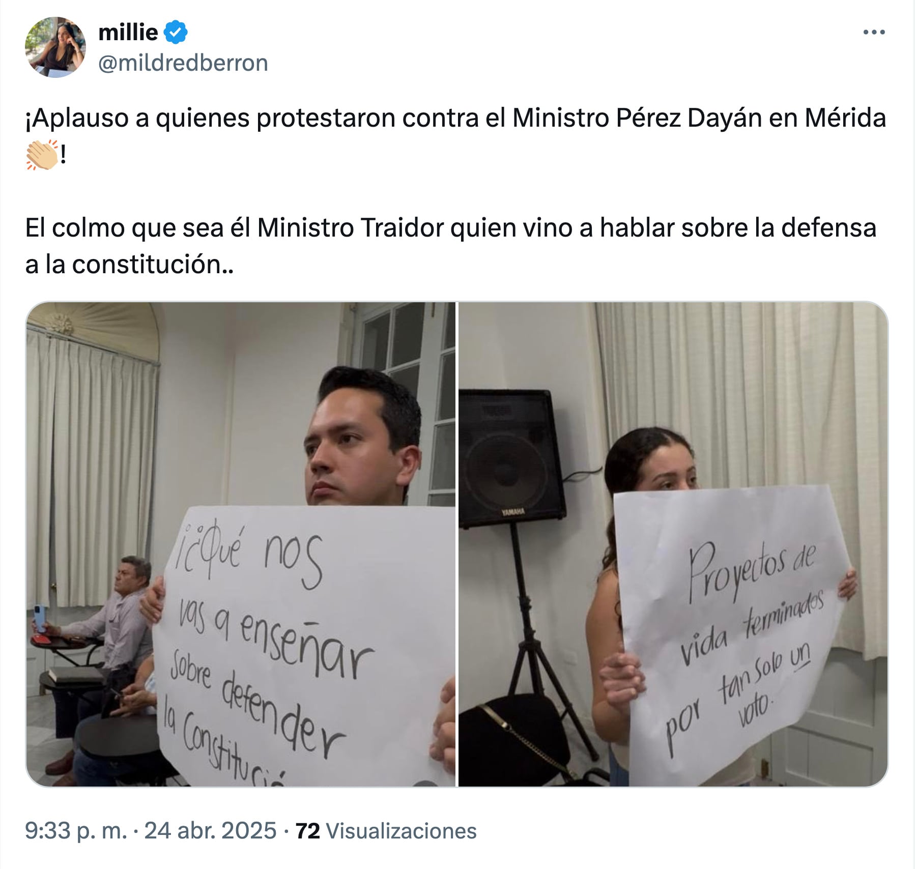 Protestas contra Alberto Pérez Dayán en Mérida