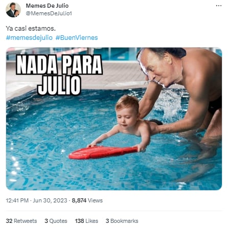 Memes por el mes de julio