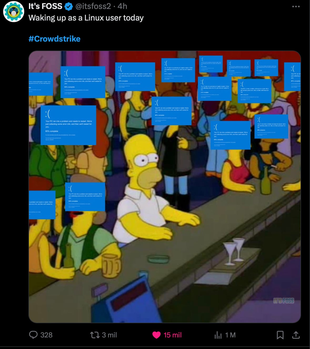 Los mejores memes de la pantalla azul de la muerte por la caída de Windows por CrowdStrike