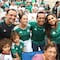 Ana Paty Peralta y Mara Lezama viven partido inaugural de México en Cancún Fut Fest