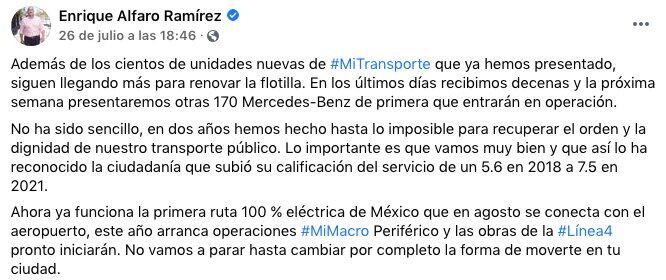 Publicación de Enrique Alfaro