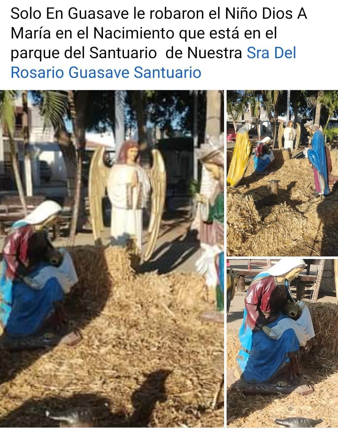 Roban Niño Dios de nacimiento en Guasave