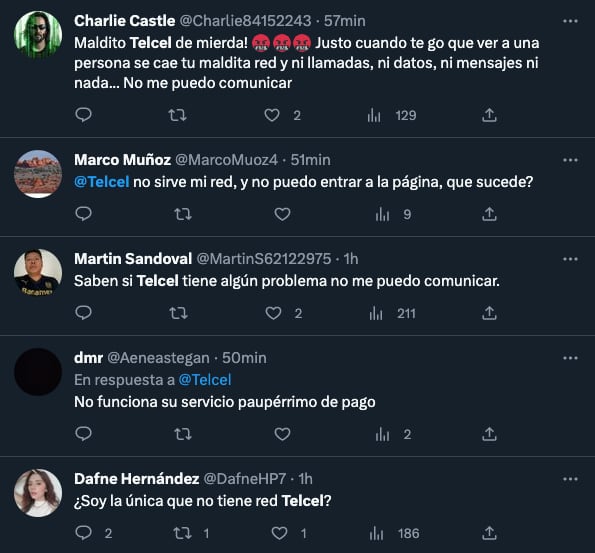 Los reportes de fallas contra Telcel siguen en aumento