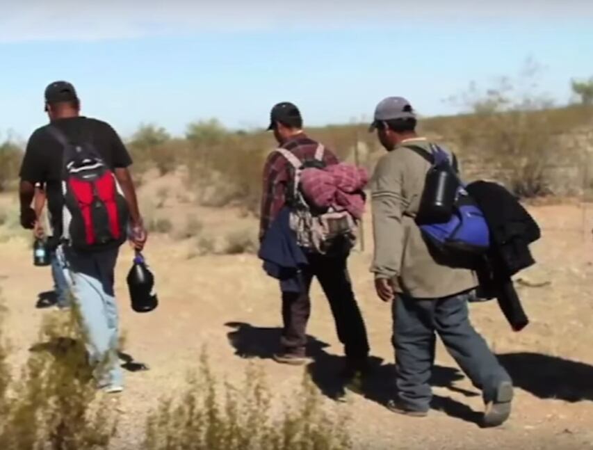 Migrantes rumbo a EU.