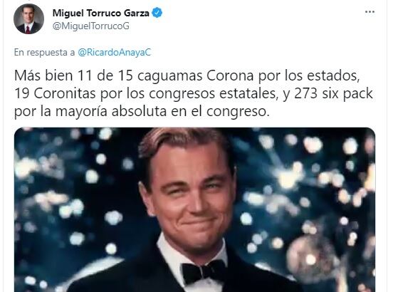 Tuit Miguel Torruco Garza