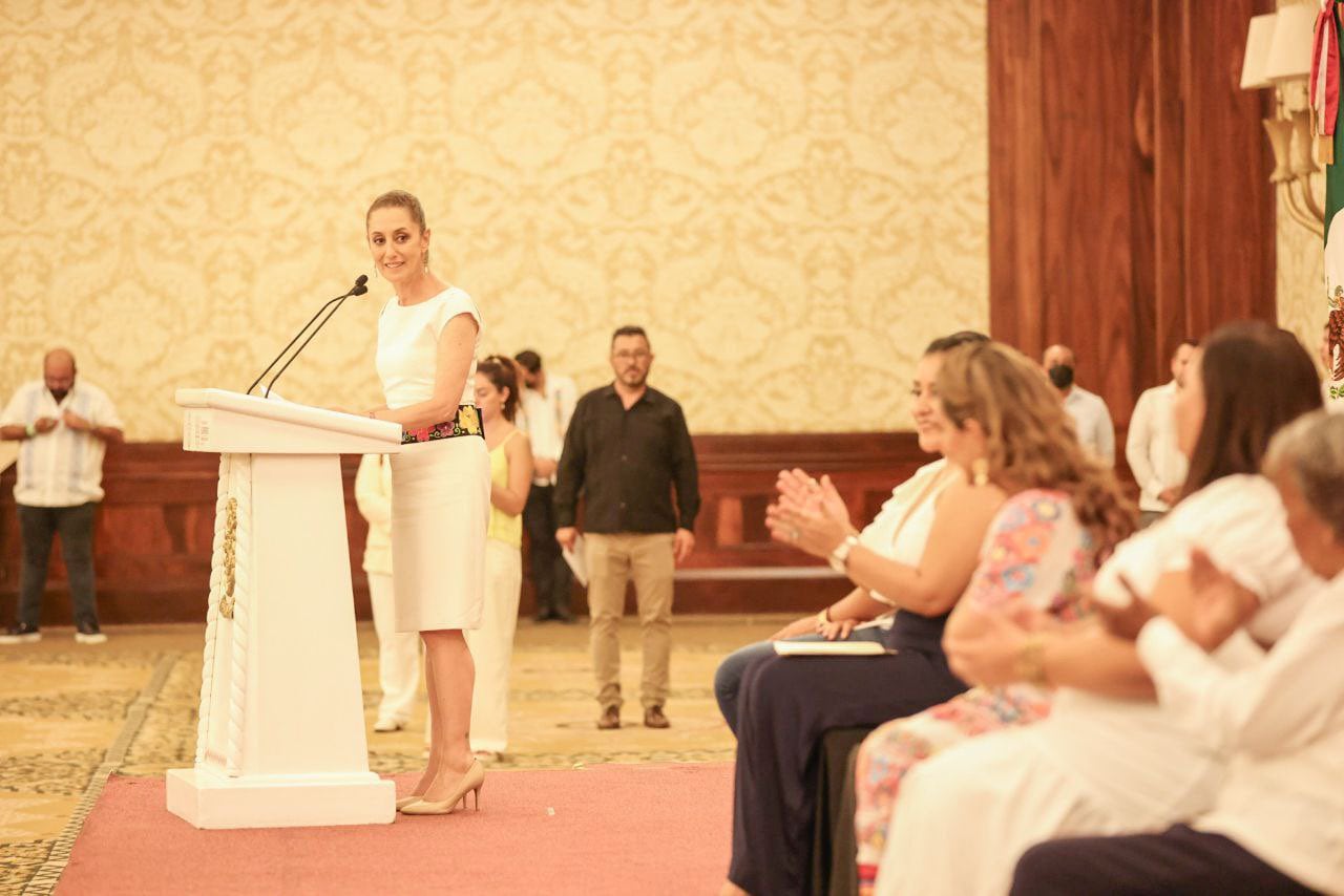 Evelyn Salgado y Claudia Sheinbaum