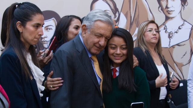 El presidente durante la conmemoración del Día Internacional de la Mujer, en marzo pasado