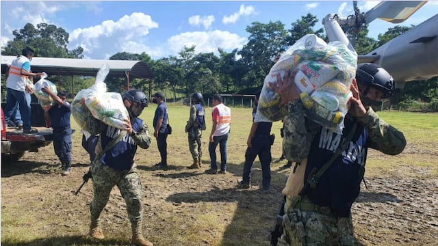 Ejército entrega más de 6 mil apoyos de víveres a damnificados en Tabasco