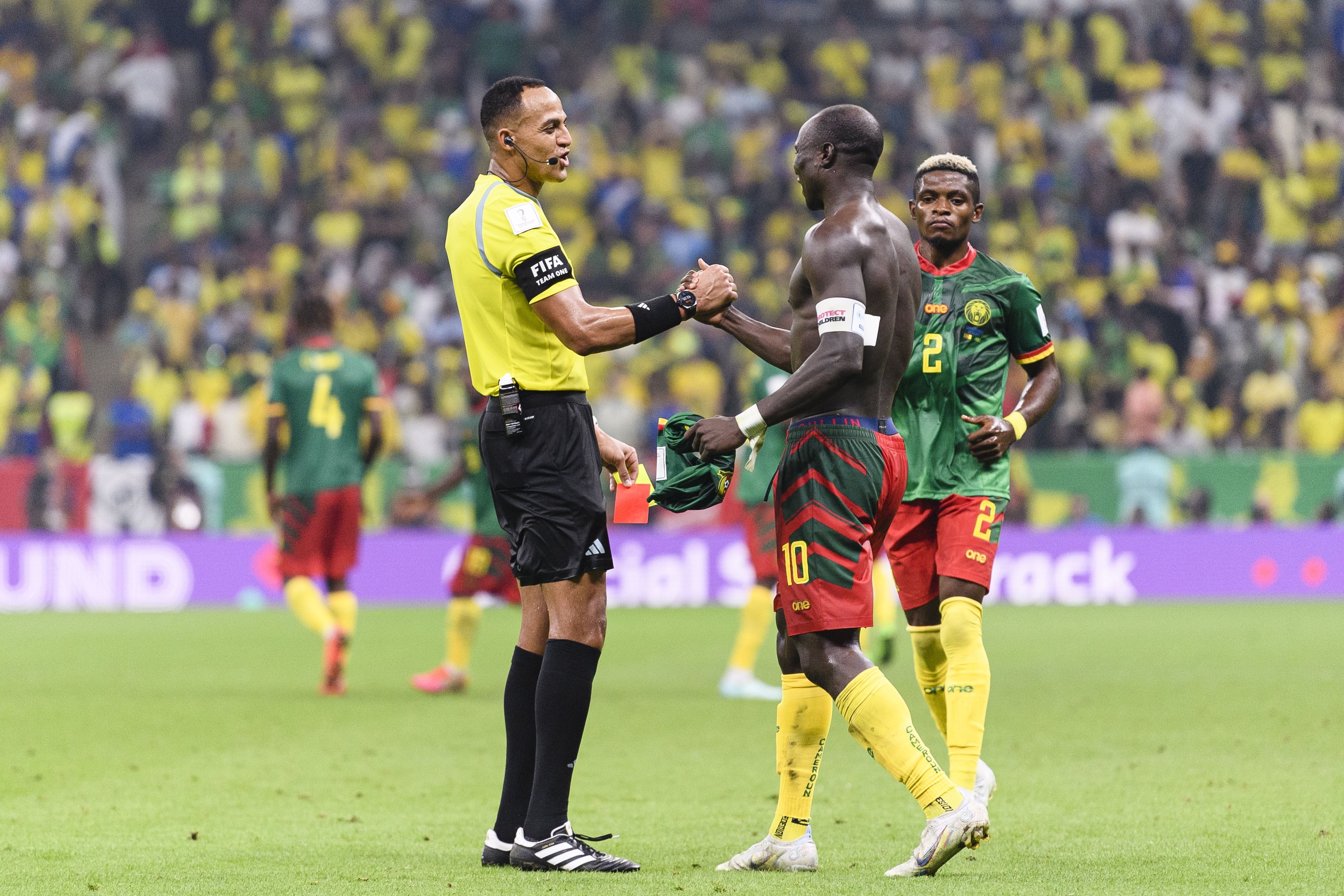 Vincent Aboubakar en la Copa del Mundo de Qatar 2022.