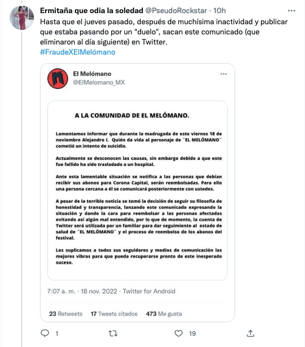 Acusan a El Melómano por otro fraude de la venta de boletos de conciertos en México