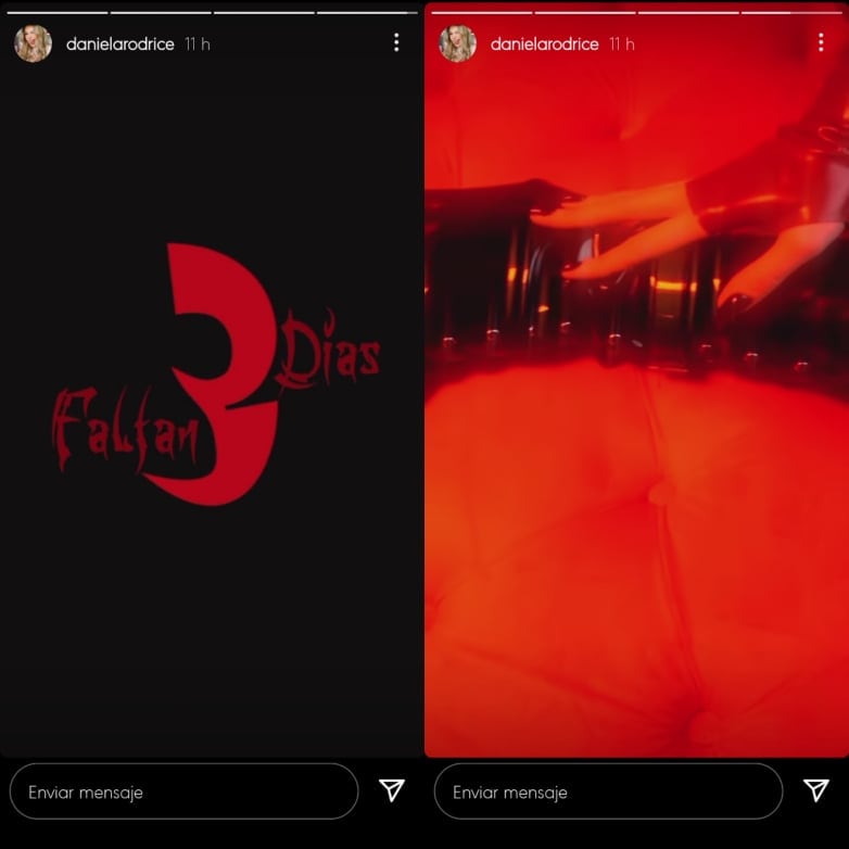 Daniela Rodrice muestra detalles de la sorpresa.
