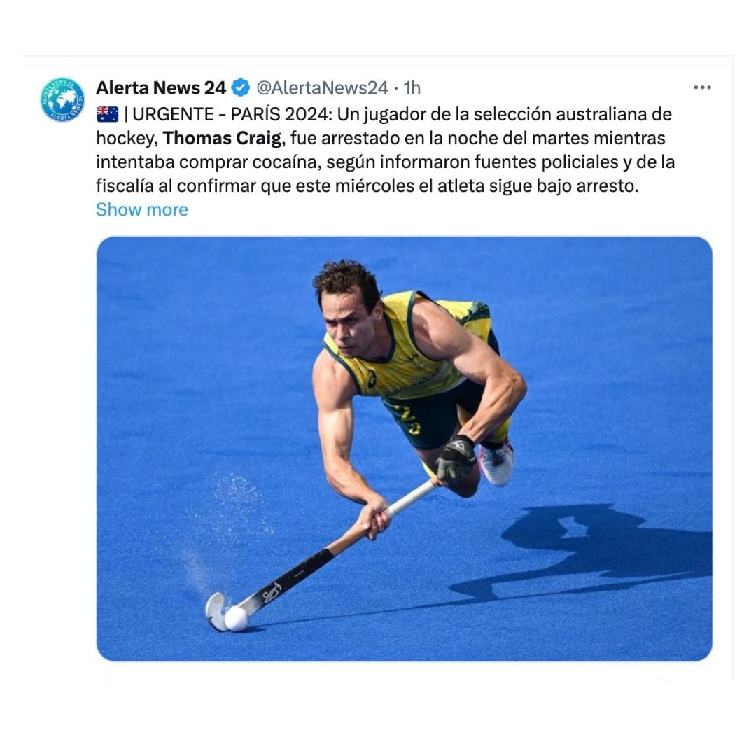 Detienen a atleta en París 2024.