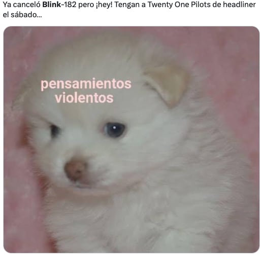 Memes culpan a Travis Baker por la cancelación de los conciertos de Blink 182
