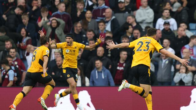 Los Wolves de Raúl Jiménez consiguieron una gran remontada ante el Aston Villa
