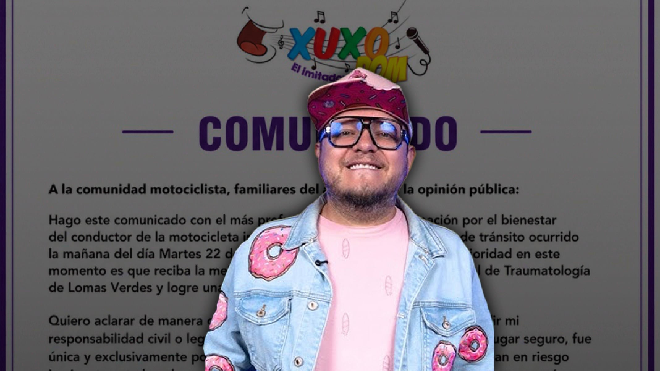Xuxo Dom reaparece tras caso de motociclista atropellado en Tlalnepantla