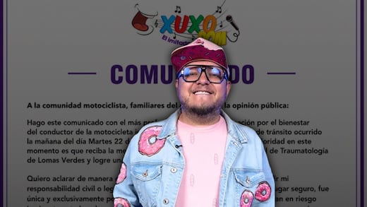 Xuxo Dom reaparece tras caso de motociclista atropellado en Tlalnepantla