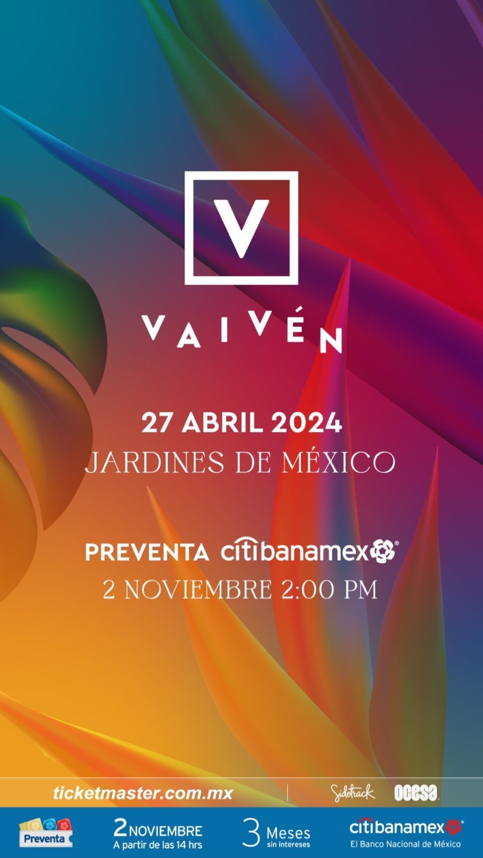 Vaivén 2024 anuncia fecha de preventa de boletos, sin precios y sin cartel