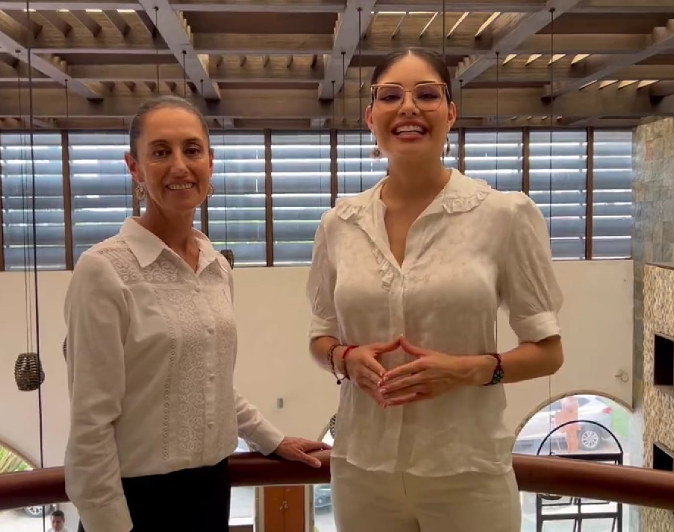 Claudia Sheinbaum y Geraldine Ponce