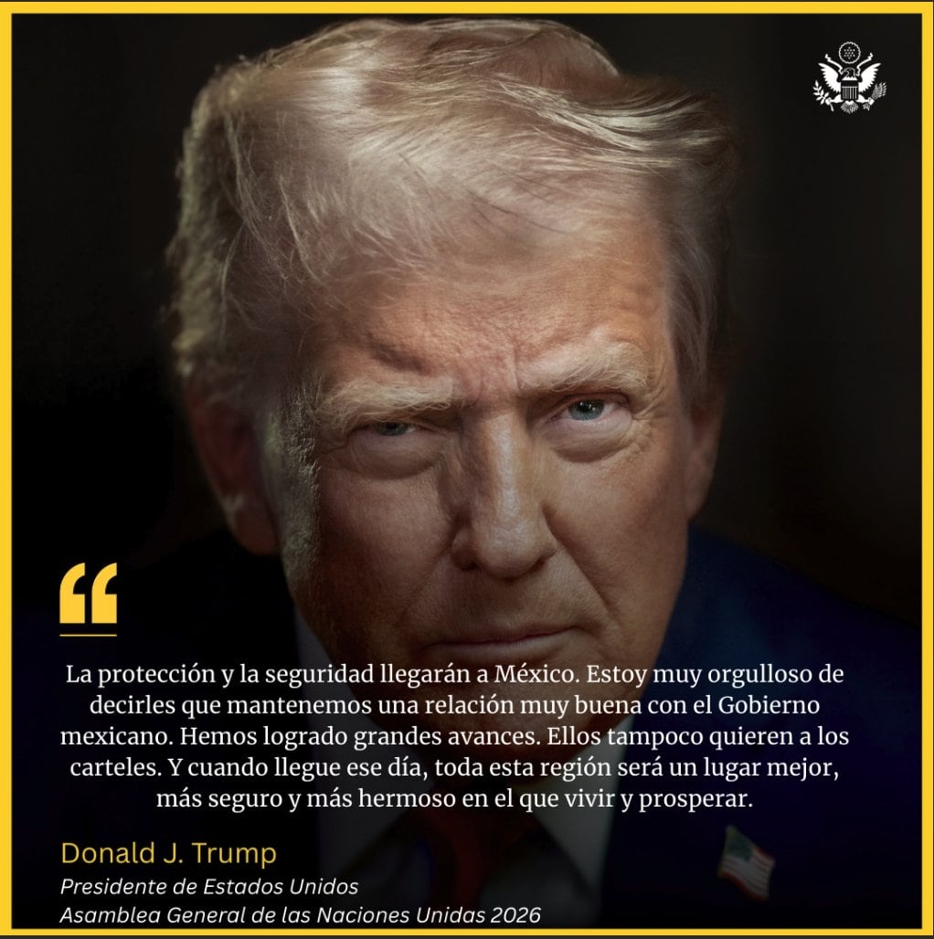 Trump destaca buena relación con México: “La seguridad llegará”