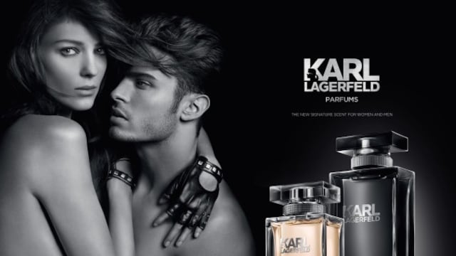 Karl Lagerfeld lanza línea de perfumes para hombre y mujer.