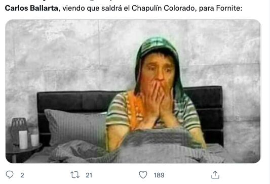 Memes de Carlos Ballarta tras la llegada del Chapulín Colorado a 'Fortnite'