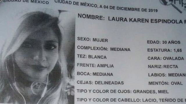 Agresor de Karen Espíndola, joven desaparecida, no ha sido identificado