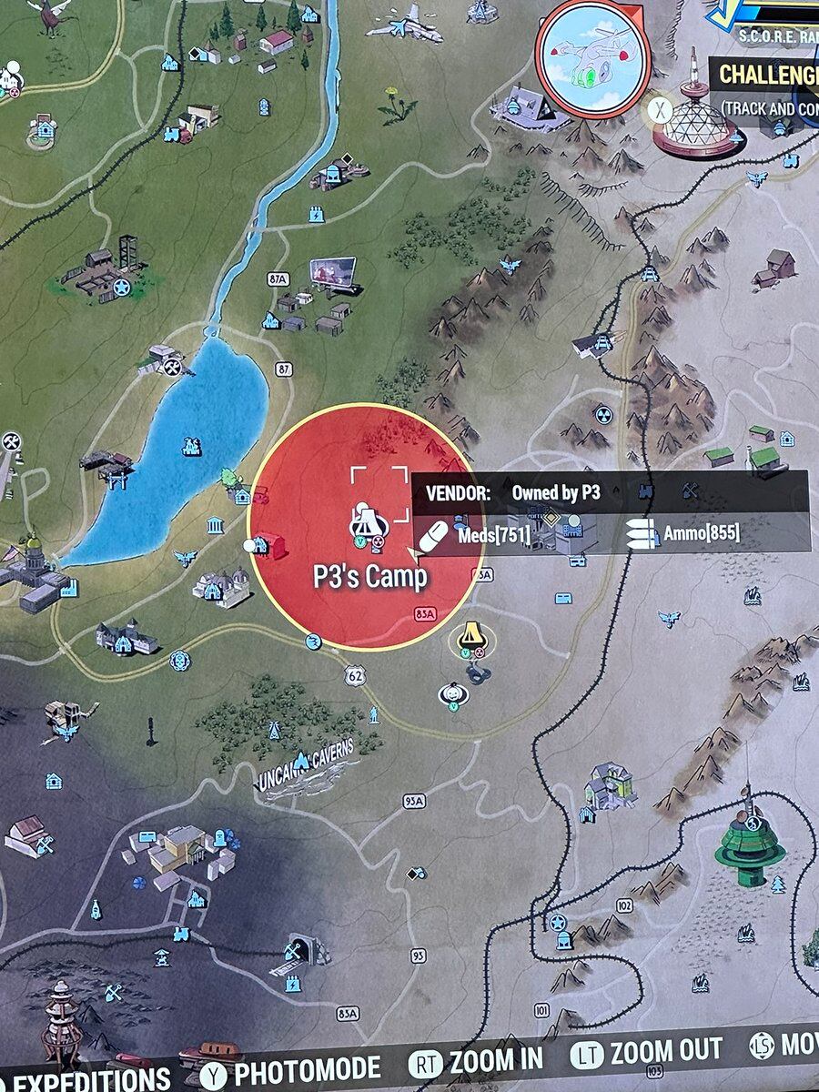 Bombardeo al campamento de Phil Spencer en Fallout 76