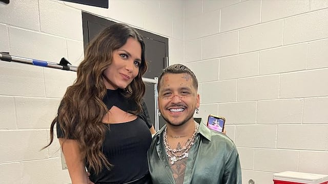 Andrea Meza y Christian Nodal.