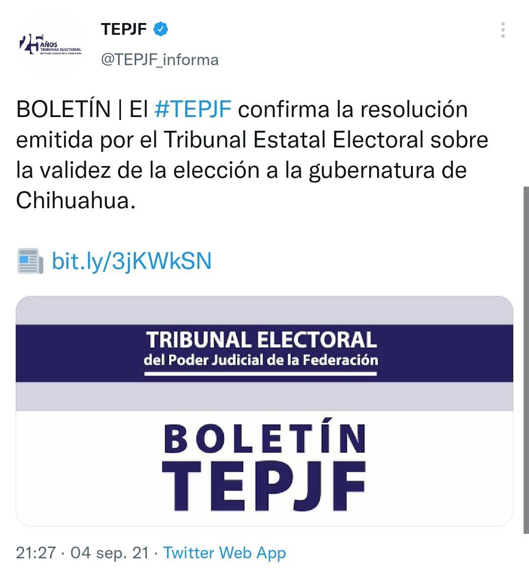 Boletín del TEPJF