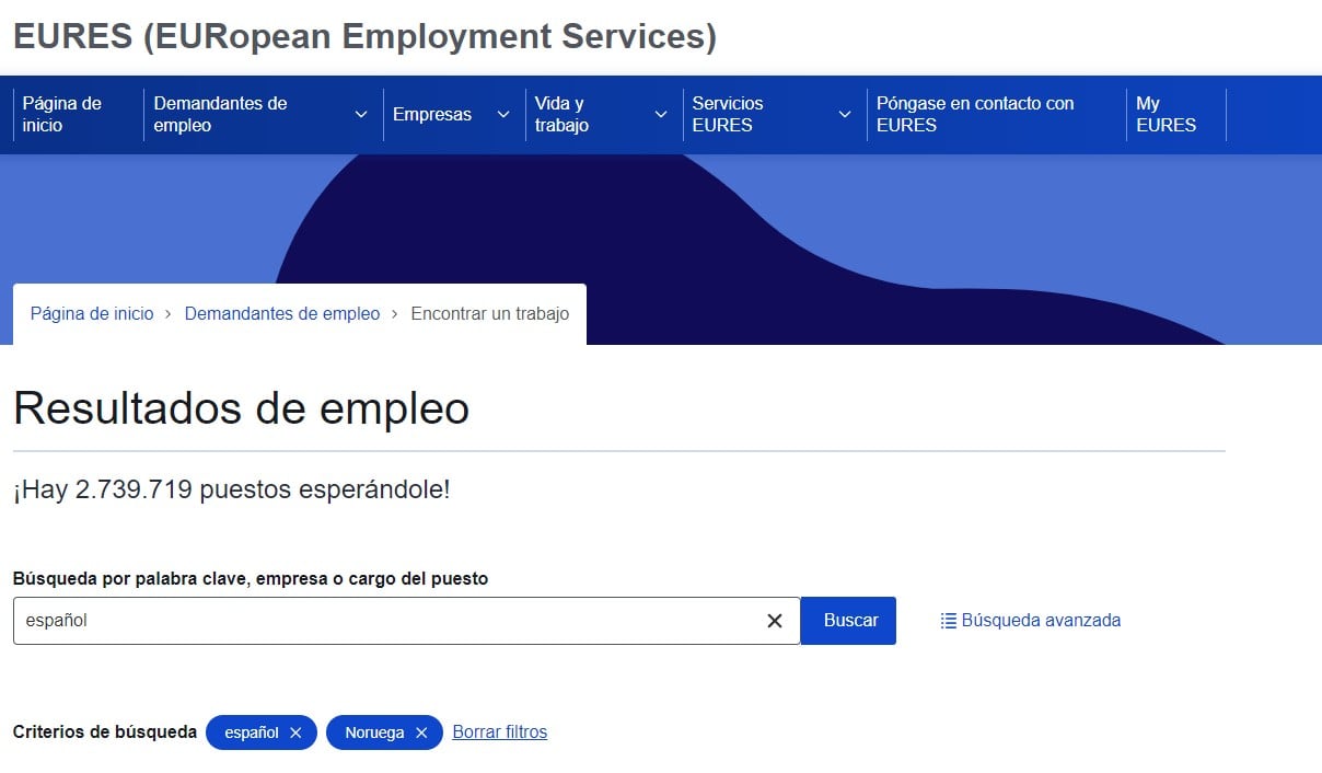 Vacantes de trabajo en Noruega