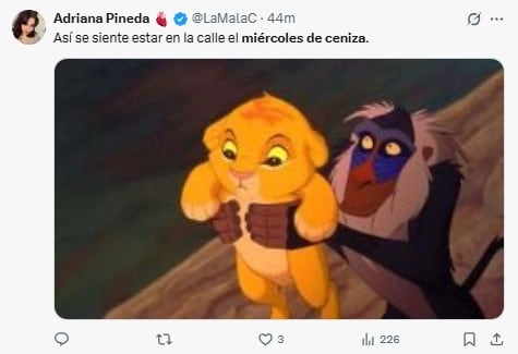 Memes por el miércoles de ceniza