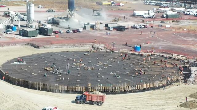 Construcción del aeropuerto de Santa Lucía, en el Estado de México