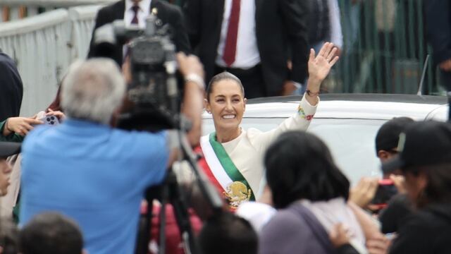 Claudia Sheinbaum llegada al Zócalo