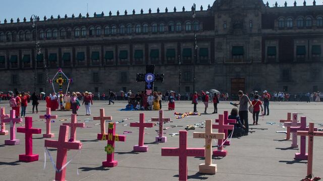 Protesta contra feminicidios.